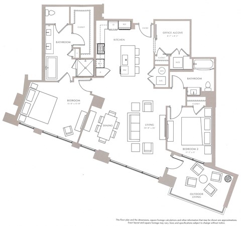 Cypress I Floor Plan Cypress I Floor Plan at The Sutton, Georgia, 30305